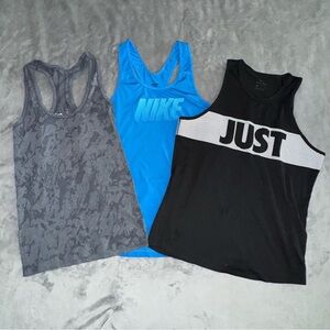 Zyia Active, Nike Pro, and Nike Dri-Fit Tank Top Bundle Women’s Size Medium